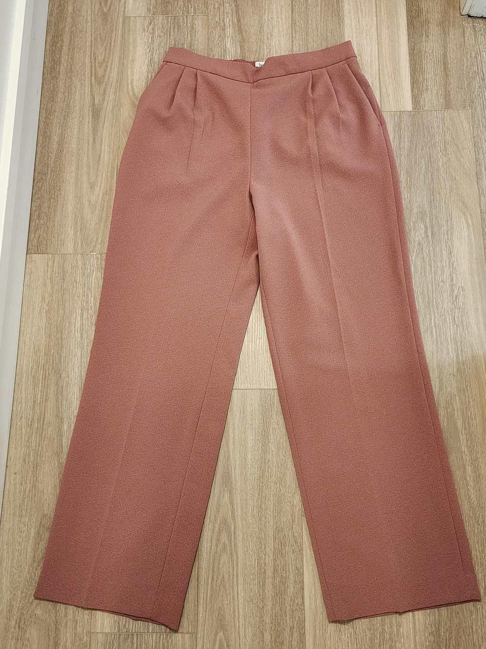 Bar III Rose-Mauve Wide-Leg Dress Pants